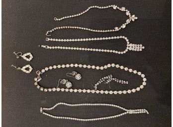 Exquisite Group Of Swarovski Necklaces And Earrings, Including G. Yosca