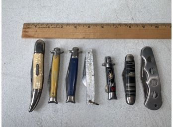 7 Vintage Pocket Knives