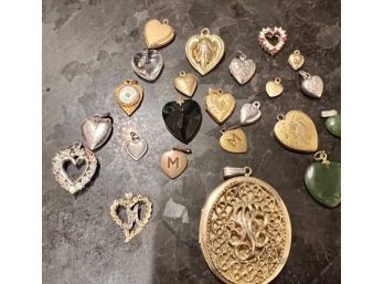 Second Lot Of Heart Pendants And Lockets, (2M's)