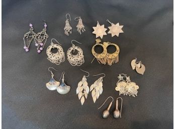 Silvers, Stars, Earrings Of India