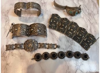 Sensational Bohemian Silver Wider Bracelets!