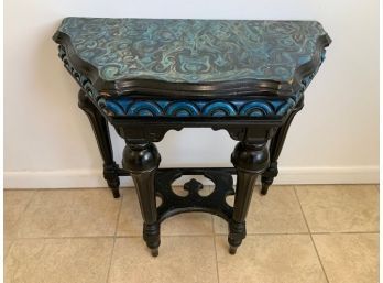 AMAZING Demi Lune Hand Painted By Leon Marcus Table