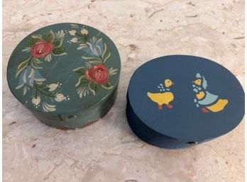 Country Chic 2 Hand Painted Boxes