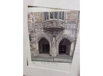 Signed And Numbered Print Yale University Sterling Law School Building