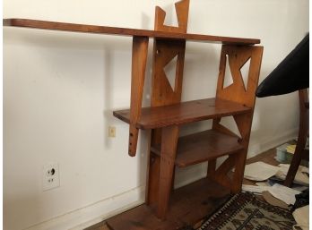 MId-Century Artisan Crafted Bookshelf  Solid Wood
