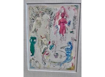 Chagall Litho Framed Image Approximately 7 X 11