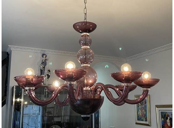 Murano Glass Chandelier From Italy Retail $4500