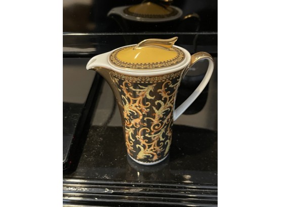 Versace Rosenthal Porcelain Coffee Pot Yellow/gold