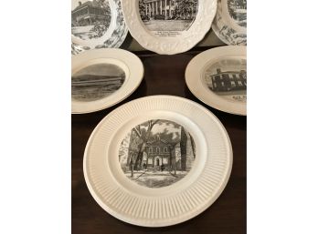 Assorted Collectible Porcelain Architectural Plates Around World
