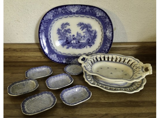 EARLY BLUE AND WHITE TRANSFERWARE