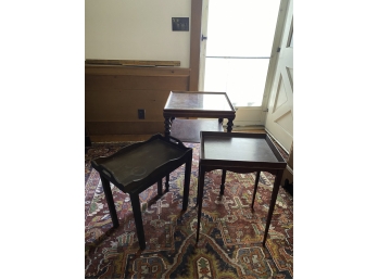 (3) SMALL OCCASIONAL TABLES