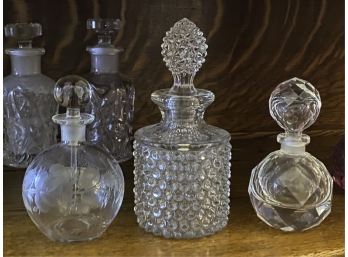 (3) CLEAR GLASS PERFUMES