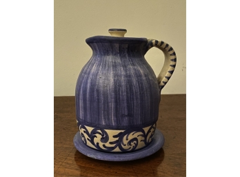 DORCHESTER POTTERY CREAMER AND UNDERPLATE