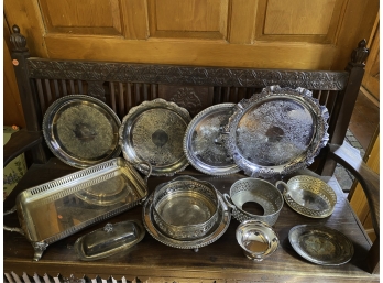 LOT OF VINTAGE SILVER PLATE WARES