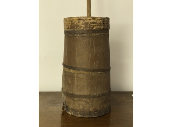 ANTIQUE WOODEN BUTTER CHURN (AS IS)