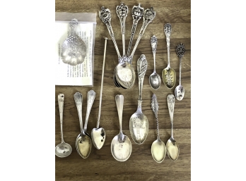 (16) PCS STERLING SILVER SPOONS