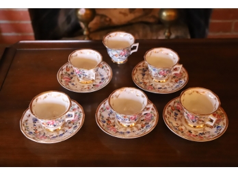 (6) CUPS AND (5) SAUCERS