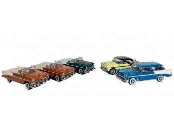 (5) FRANKLIN MINT DIE CAST 1956 CHEVY MODELS