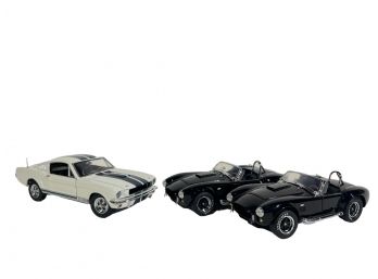 (3) FRANKLIN MINT 1960's FORD SHELBY MODELS
