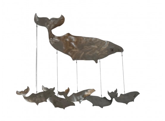 ARTISAN CRAFTED Whale-Form Wind Chime