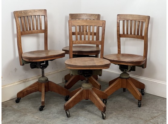 (4) MID CENTURY CHAIRS Used In KITCHEN