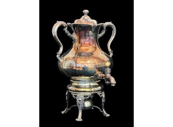 SILVER PLATED HOT WATER URN & BURNER