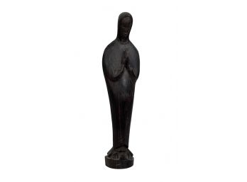 AFRICAN CARVED PRAYING MISSIONARY