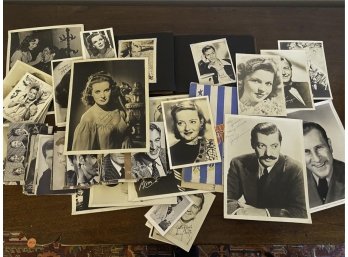 OVER (100) VINTAGE PHOTOS OF MOVIE STARS (5)SIGNED