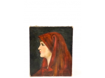 RUBENS ARTHUR MOORE (1881-1920) 'WOMAN IN RED'