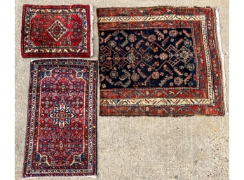 GROUP OF (3) ORIENTAL SCATTER RUGS