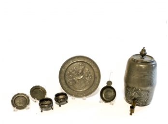 (7) PEWTER OBJECTS