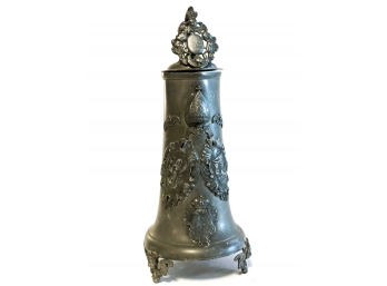 SIGNED GERMAN PEWTER FOOTED STEIN
