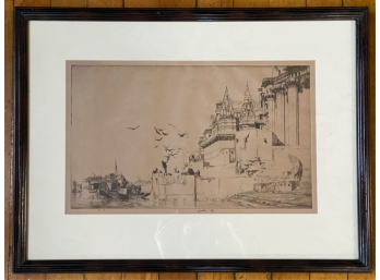 ERNEST LUMSDEN EARLY 20th c DRYPOINT ETCHING