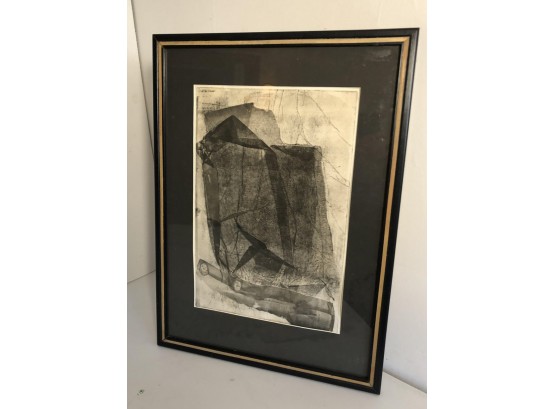 MODERN UNSIGNED ABSTRACT ETCHING