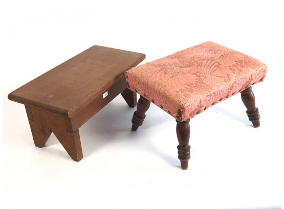 TWO CRICKET STOOLS
