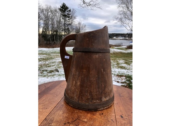 CANTED PRIMITIVE PITCHER