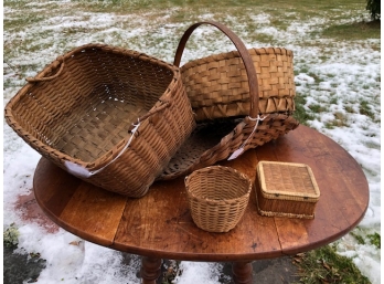 GROUP OF SIX BASKETS