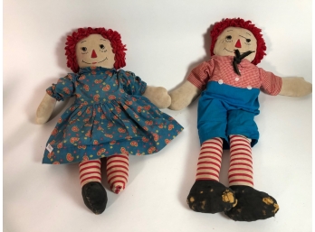 VINTAGE RAGGEDY ANN AND ANDY
