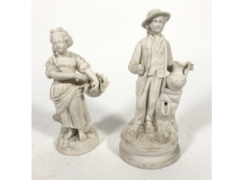 TWO PARIAN WARE FIGURES