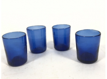 SET OF FOUR EARLY TUMBLERS