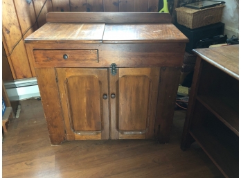 CONTEMPORARY PINE COLONIAL STYLE DRY SINK