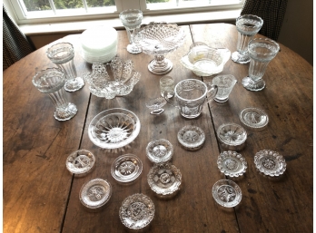 GROUPING OF AMERICAN PATTERN GLASS