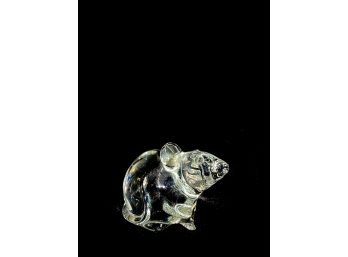 STEUBEN QUALITY GLASS FIELD MOUSE