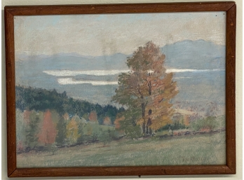 SIGNED 'AUTUMN IN THE MOUNTAINS' PASTEL