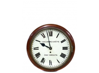 ABRAHAM & SONS PORTSMOUTH WALL CLOCK