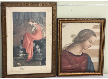 (2) FRAMED PRINTS RAPHAEL and MARIANNE STOKES