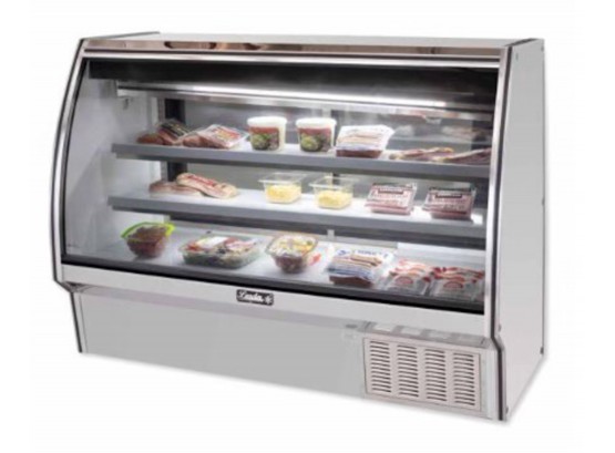 2019 LEADER 72 Inch COMMERCIAL REFRIGERATOR / CURVED GLASS DELI DISPLAY CASE