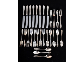 GORHAM & WHITING STERLING SILVER FLATWARE