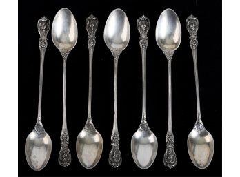 (7) REED & BARTON STERLING SILVER ICED TEA SPOONS