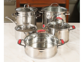 (5) PIECE STAINLESS STEEL COOKWARE